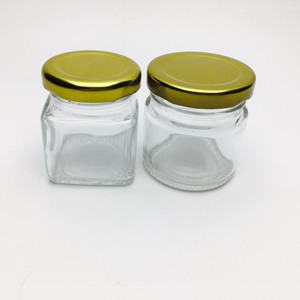 2oz البسيطة جولة/مربع/مسدس خمر الزجاج تعليب برطمان للطعام مع المسمار زر مختومة غطاء - Product Image 4
