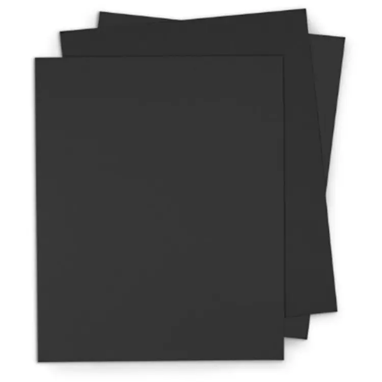 Zwart Papier 100 Gsm Karton Offsetdruk C2S Zwart Spaanplaat Zwart Karton