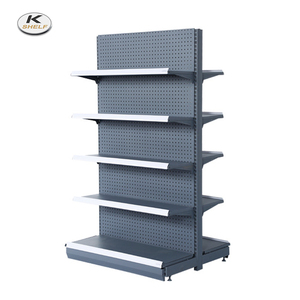 <span class=keywords><strong>Single</strong></span> Sided Flat Back Gondola Kệ Trưng Bày Bán Lẻ Với Giỏ Dây - Product Image 3