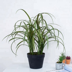 Plástico al por mayor tela verde hierba bonsai falso plantas artificiales - Product Image 2