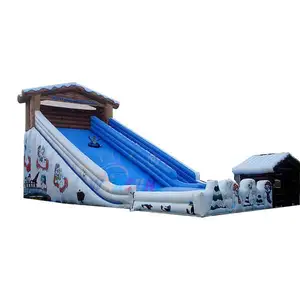 Commercial Toboggan Run Inflatable สไลด์ยักษ์สไลด์หิมะ,หิมะท่อสไลด์ toboganes