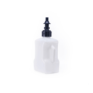 Outils pour <span class=keywords><strong>moto</strong></span>, bidon à essence portable en plastique de 10 litres, bidon à essence rapide, accessoire pour <span class=keywords><strong>moto</strong></span> en <span class=keywords><strong>blanc</strong></span> avec couvercle noir - Product Image 3