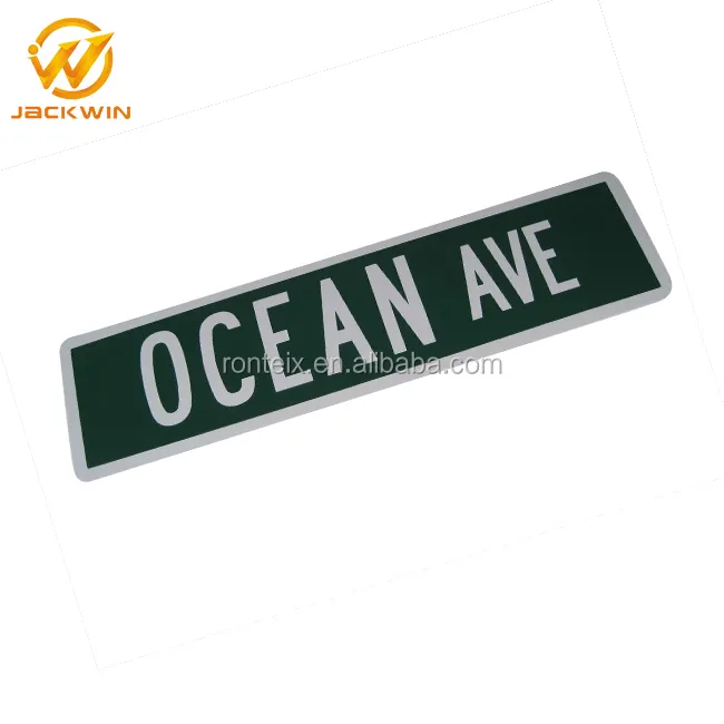 6x24 "USA Famosa Strada Ocean Avenue Personalizzato Riflettente Segno di Plastica
