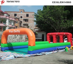 Jeu de course de cheval gonflable amusant Derby Pony Hop course équitation gonflable pour enfants et adultes - Product Image 2
