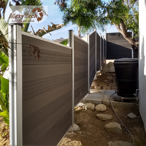MecoFence 1800*1800mm coupe-vent barrière composée en plastique en bois extérieur de jardin wpc zaun - Product Image 2