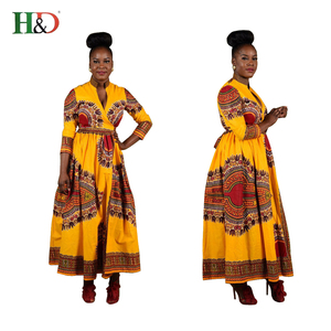 H & D China wholesale fashion clothing 2018 female Floral Designs African traditional dress for ladies - Product Image 1
