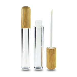 Tube brillant à lèvres en <span class=keywords><strong>bambou</strong></span>, emballage cosmétique vide, avec brosse, 10 pièces, 5ml, 8ml, 10ml, 15ml - Product Image 2
