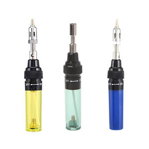 <span class=keywords><strong>Fer</strong></span> à <span class=keywords><strong>souder</strong></span> et chalumeau portables au gaz <span class=keywords><strong>butane</strong></span> 1300F bleu, modèle MT-100, certifié CE/RoHS, avec poignée ergonomique - Product Image 1