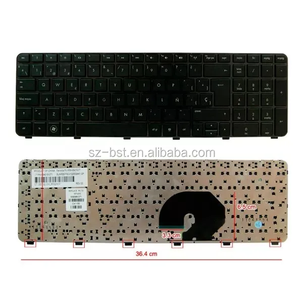 Notebook Teclado Spanish SP/LA layout For Hp Pavilion Dv7-6000 634016-071 639396-071 laptop keyboard