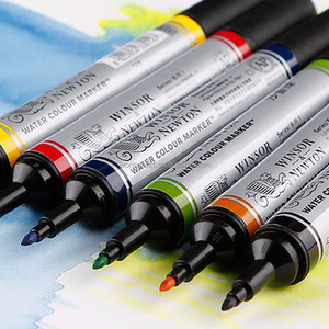 Juego de Marcadores de Acuarela <span class=keywords><strong>Winsor</strong></span> <span class=keywords><strong>Newton</strong></span>, Marcadores de Doble Punta, Pincel para Dibujar Manga, Animación, Diseño, Materiales de Arte - Product Image 5
