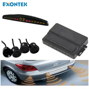 2020 RTS Car Reverse Backup Radar System LE06 4 Parking Sensors Car Reverse Aid with LED Display Buzzer Warning