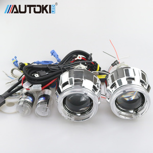 2.5 인치 hid bi 크세논 프로젝터 렌즈 슈퍼 밝은 led 라이트 가이드 천사 눈 범용 모든 자동차 - Product Image 5