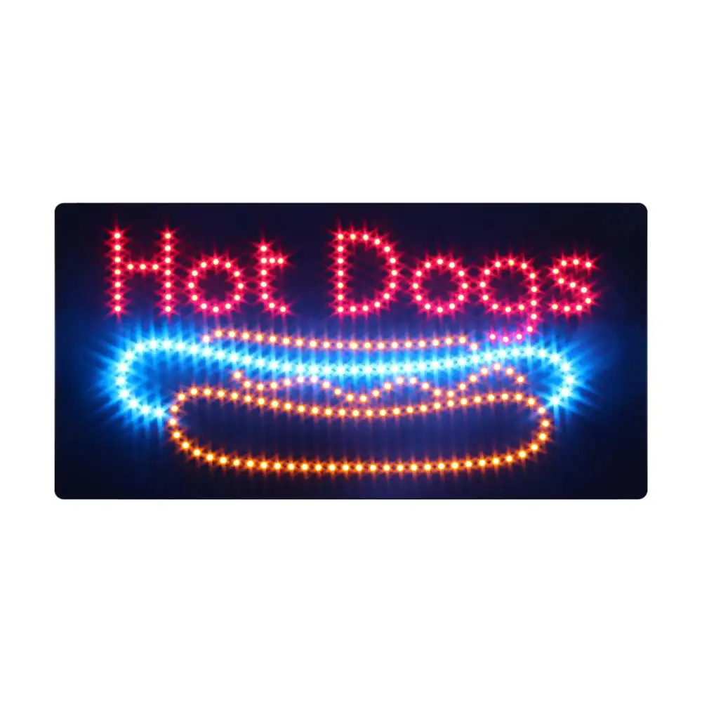 Hidly 12x24 Inch Hot Honden LED Teken Super Heldere Elektrische Reclame Display Board voor Hot Dog Shop, fast Food Restaurant