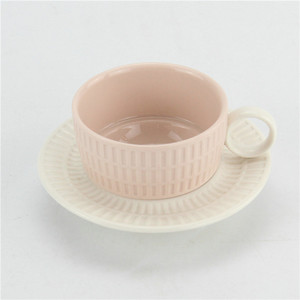 Hecho en China árabe 17 unids grano ondulado Rosa cerámica juego de té - Product Image 2