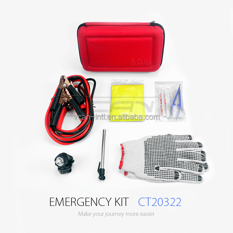 Amazon Популярные и Дешевые Набор Аварийного Выживание VCAN Придорожных Аварийный Комплект Автомобиля Аварийный Комплект
