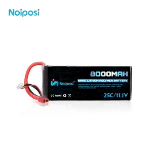 11.1V 3S 8000mAh 25C burst 40C Rechargeable LiPo Battery Pack 3 cells Lithium Polymer Battery for RC helicopter RC