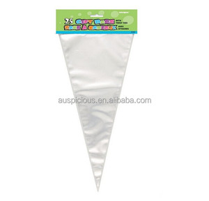 Clear <strong>Cone</strong> Shaped Cello <strong>Bags</strong> Cellophane <strong>Cone</strong> Shaped <strong>Sweet</strong> Treat Display Gift Party <strong>Bags</strong> - Product Image 1