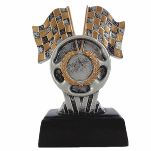 Trofeo de Resina Dorado para Karting, Premio al Ganador de Carreras de Karts, Trofeos con Nombre Grabado Disponible - Product Image 4