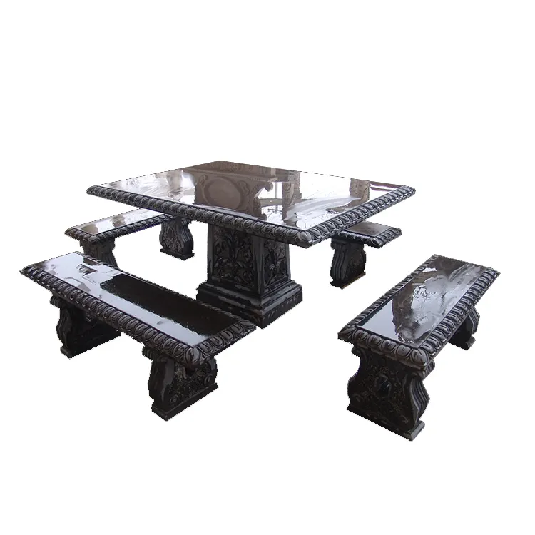 Semplice e moderno outdoor marmo naturale tavolo da <span class=keywords><strong>scacchi</strong></span> con sedie