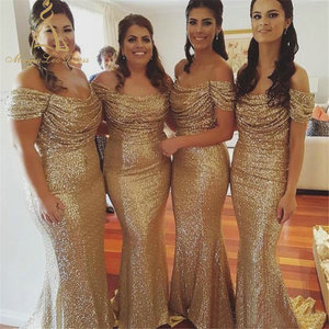 Hermosa vestidos de dama de honor color oro para estilos elegantes:  Alibaba.com