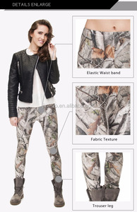 High Quality 92% Polyester 8% Spandex Wholesale Trees Printed Women Gym <strong>Leggings</strong> - Product Image 2
