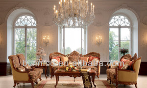 Español adornado conjunto de sofás, clásico tallado a mano antiguos <span class=keywords><strong>muebles</strong></span> de la sala - Product Image 1