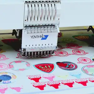 Yonthin Tekstil Bordir Mesin Renda Bordir Mesin dengan Perangkat Cording Desain Komputer