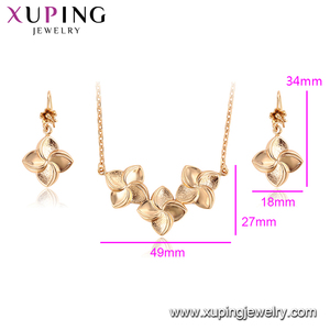 Xuping-Conjunto de joyería de <span class=keywords><strong>oro</strong></span> con forma de flor cuadrada, imán de pozo de alta potencia de <span class=keywords><strong>recompra</strong></span>, 64577 - Product Image 6
