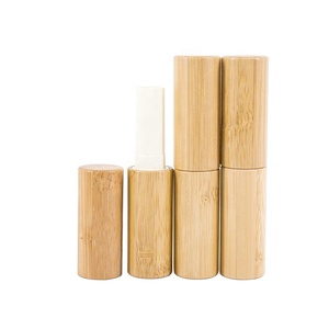 <span class=keywords><strong>Tube</strong></span> de baume à lèvres en bambou vide conteneur bâton à lèvres PP organique 4ml 19mm Tubes de rouge à lèvres en bambou naturel emballage - Product Image 4