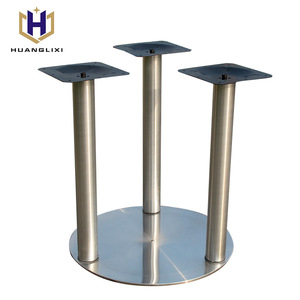 Al por mayor 3 comedor piernas MARCO DE LA MESA DE ACERO INOXIDABLE - Product Image 3