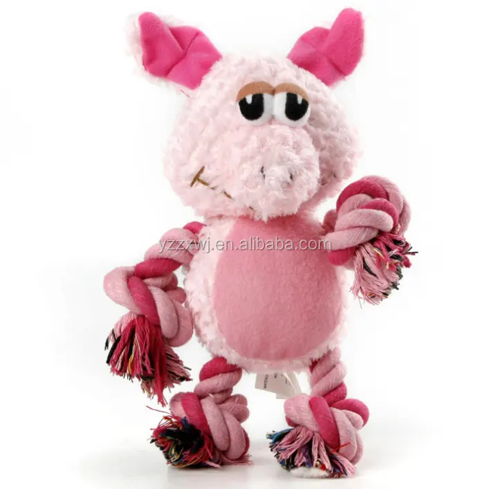 free sample plush pig shape pet toy pig shape Dog Squeak Chew Plush Pet Toy Pet Toys Squeeze Pink Pig