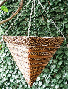 Cesto di fiori appeso a forma di cono e corda personalizzato all'ingrosso con gancio di filo | Supporto per piante Decorative da giardino eco-friendly - Product Image 3