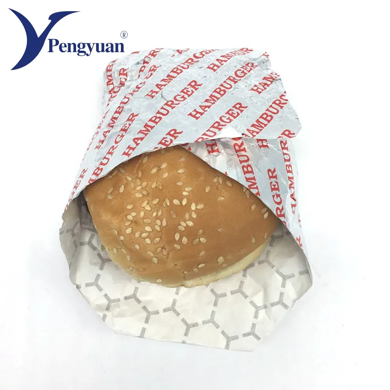 Cấp Thực Phẩm Foil Gia Cố Giấy Kraft Cuộn Cho Bánh Hamburger Gói