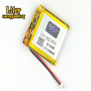 Plug 1,5-2 P 3,7 V 504040 rechargeable 1200 mah lipo battery solar Battery free li-ion battery Battery lithium polymer battery with PCM - Product Image 1