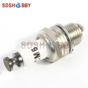 Rcexl CM6-10mm Spark Plug Used for Gas/ Petrol Engine DLE30, DLE55, DLE111, DLA56, DLA32, DLA112, EME55 etc