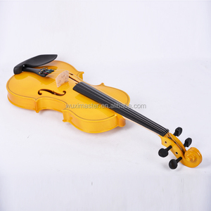 Prix des violons faits à la main peints en jaune bon marché 2024, violon en bois accepté OEM - Product Image 4