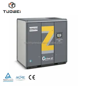ZT15 ZT18 ZT22 ZT75 ZR55 ZR90 ZR200 Oil-free Rotativi Dente Atlas Copco vite compressore d'aria