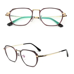 China golden temple titanium glasses eyeglasses frames