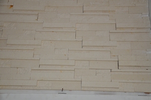 Lastricato split arenaria bianco naturale muro di piastrelle di pietra - Product Image 6