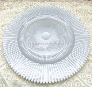 Plaques de chargeur perle en or blanc, 12 pièces, bon marché pour la décoration, mariage - Product Image 3
