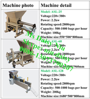 Machine de remplissage robuste pour champignons, appareil d'emballage pour bâtons de cuisine, sac en plastique, pour pêcher les champignons