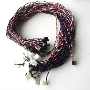 Molex 2 4 6 8 10 12 16 24 커넥터 커넥터 와이어 하네스 센서 트위스트 20 AWG UL1007wire 하네스 제조 커넥터