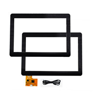 13.3 inç LCD Panel kapasitif dokunmatik ekran PCAP Anti parlama POS dokunmatik monitör LED ekran Custom Made dokunmatik Panel USB