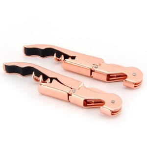 Kim Loại 2 Bước Rượu Vang Vàng Mở Chai Corkscrew Cho Bar - Product Image 5