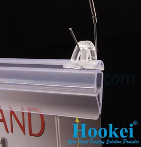 Clips de porte-affiche de plafond Profil d'affiche de rail pour le merchandising au détail - Product Image 2