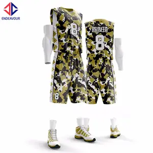 Fully Sublimation customized basketball jersey camo