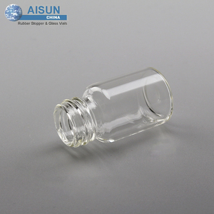 दवा ट्यूबलर शीशी 10 ml स्पष्ट गिलास पेंच गर्दन बोतल - Product Image 2