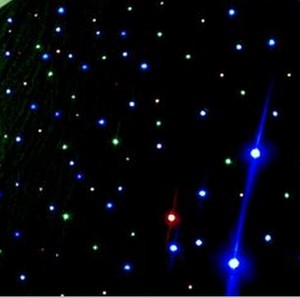 舞台背景led明星窗帘布灯led闪烁dj光幕用于派对迪斯科dj - Product Image 3