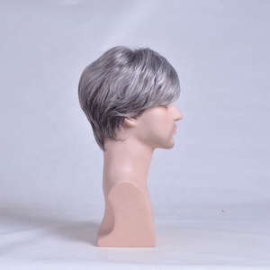 Peluca de pelo corto para <span class=keywords><strong>Cosplay</strong></span> de <span class=keywords><strong>Anime</strong></span>, peluca sintética para fiesta, color negro, butler, gris, <span class=keywords><strong>barato</strong></span>, Bob - Product Image 3