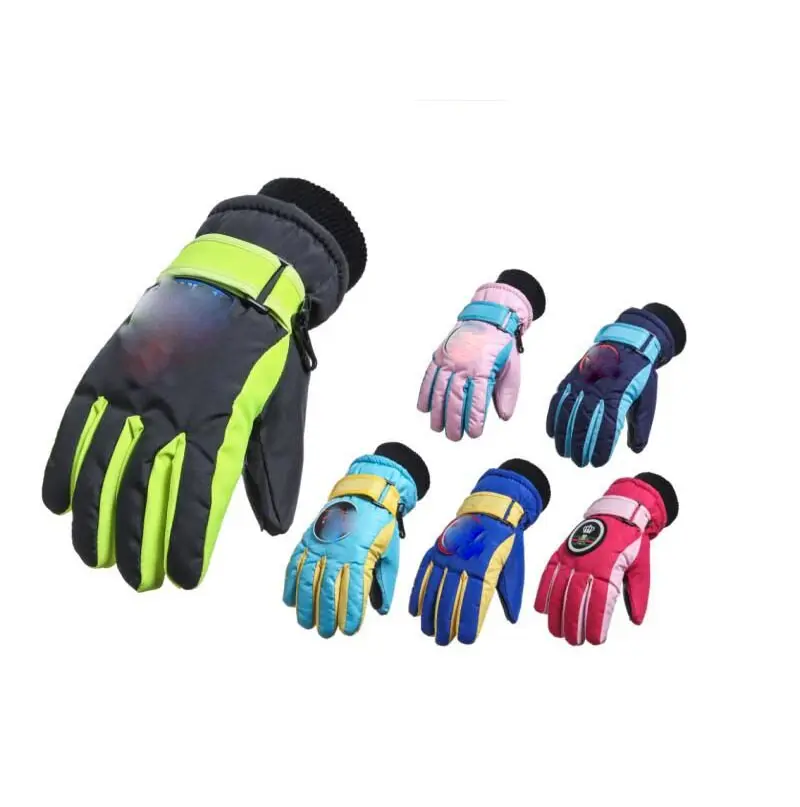 Children waterproof ski gloves winter sport gloves for children